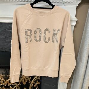 Zadig & Voltaire Cream 'Rock' Crew Neck Sweater